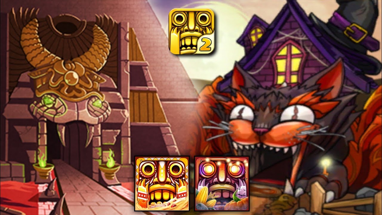 Temple Run 2 HAUNTED HARVEST vs Temple Run 2 BLAZING SANDS Gameplay | TEMPLE RUN 2 MAPS | New Update