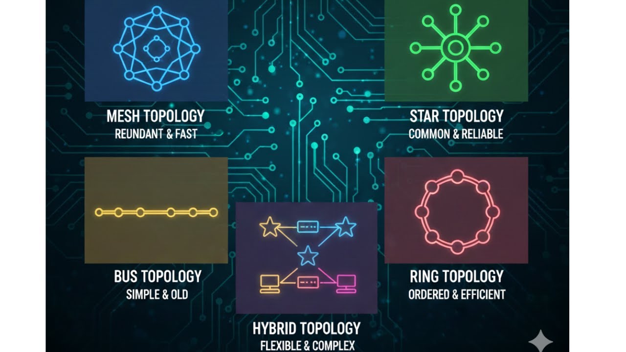 Network Topologies Explained in 6 Minutes! (Everything You Need to Know)