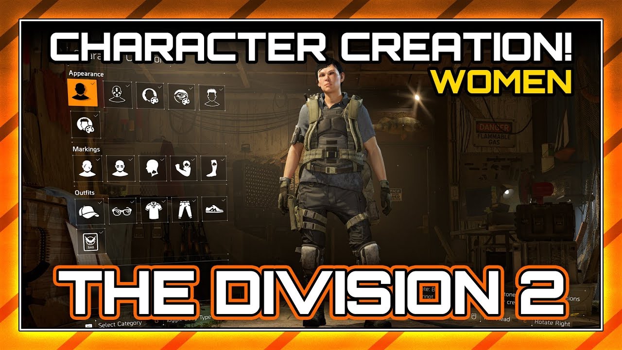 Female Character Customization and Creation Options. Tom Clancy's The Division 2