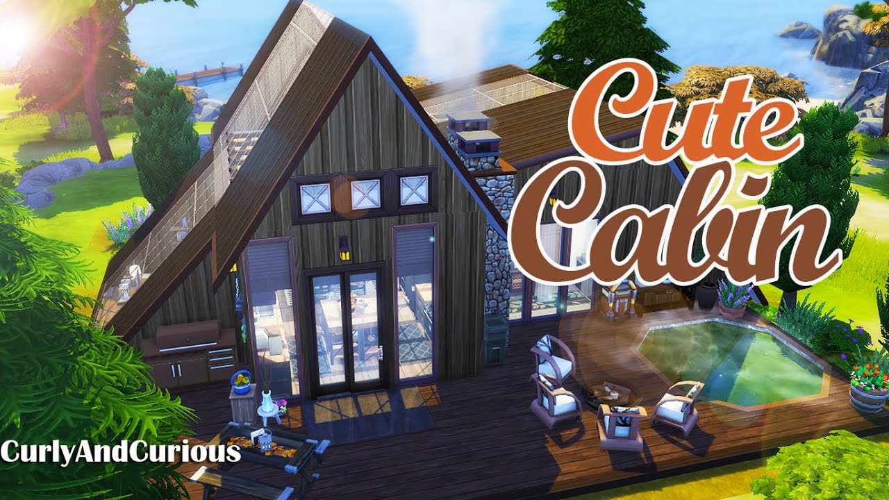 Scandinavian Cabin! // The Sims 4 Speed Build