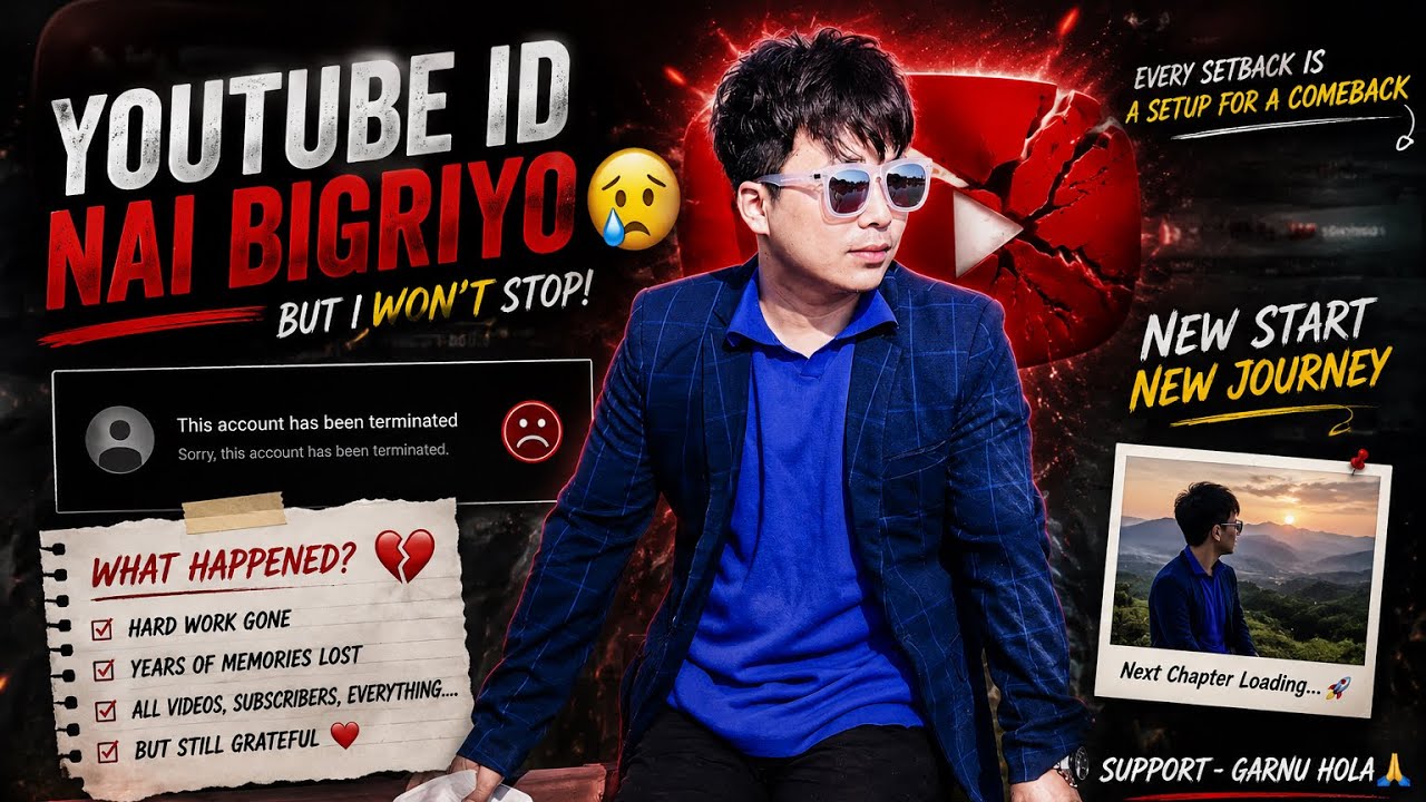 mero channel 😭bigroo? freezz vayoo video banawna man nai lagdaina #vlog #youtubechannelcrash