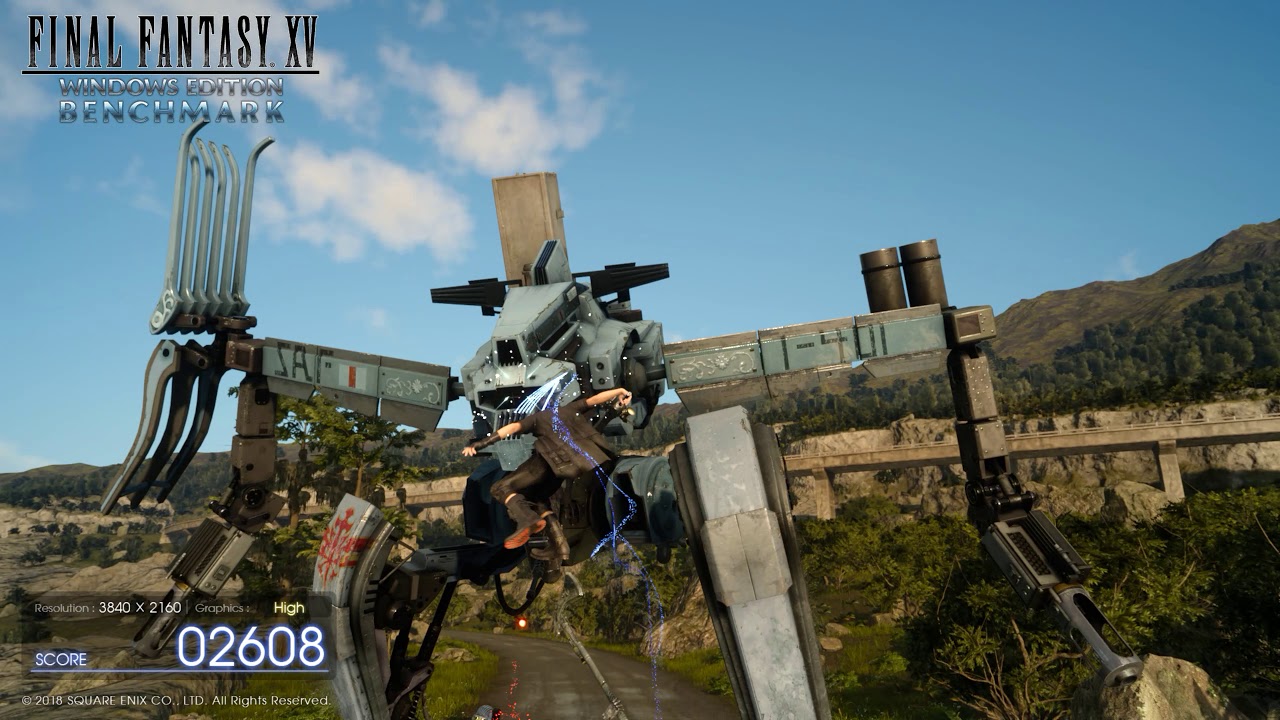 Final Fantasy XV Windows Edition Benchmark (4K High Preset) (i7 7700k GTX 1080Ti)