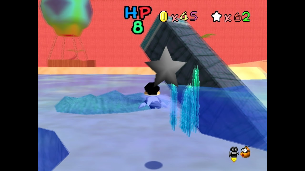 SM64 Shining Stars Repainted - Course 7 Seaside Cove