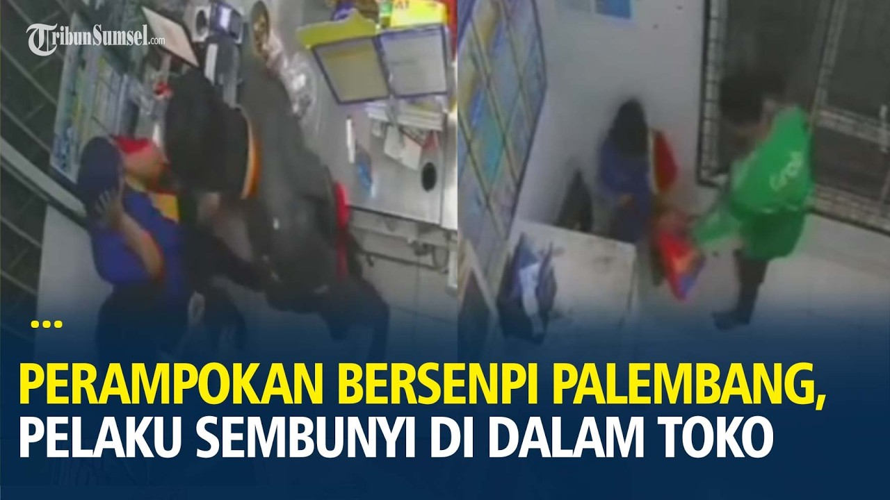 Kronologi Perampokan Bersenpi di Indomaret Palembang, Pelaku Sembunyi Dalam Toko, Gasak Rp 16 juta