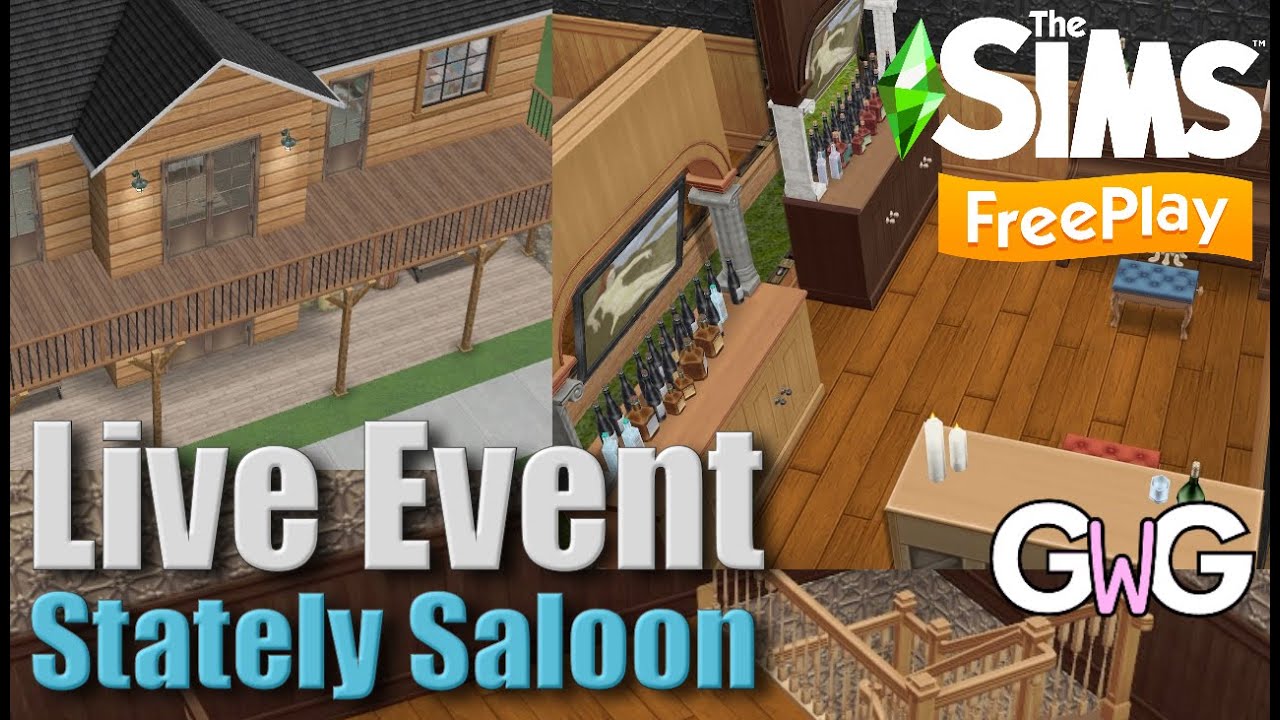 The Sims Freeplay- Stately Saloon Live Event Prizes 🤠