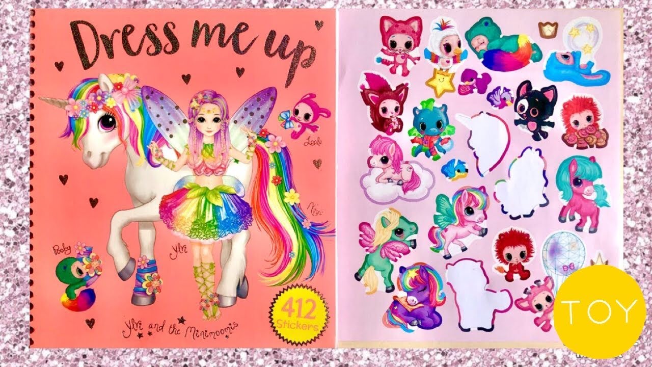 Dress me up sticker part 2...Top model sticker book...