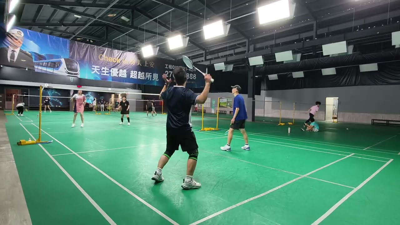 2/19 🧧Game 14 聰哥強哥 21 : 19 張信佳筠 #雙打 #福雅羽球會館4號場地 #badminton 
