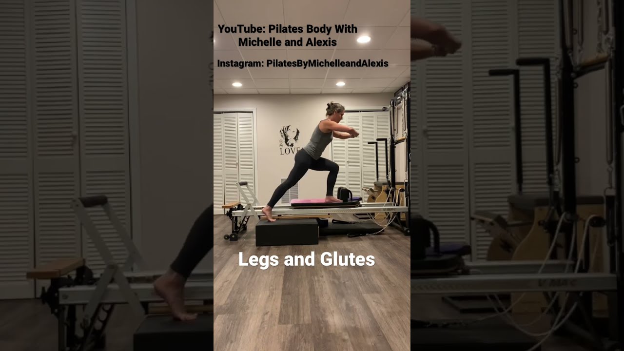 Pilates reformer legs and glute series