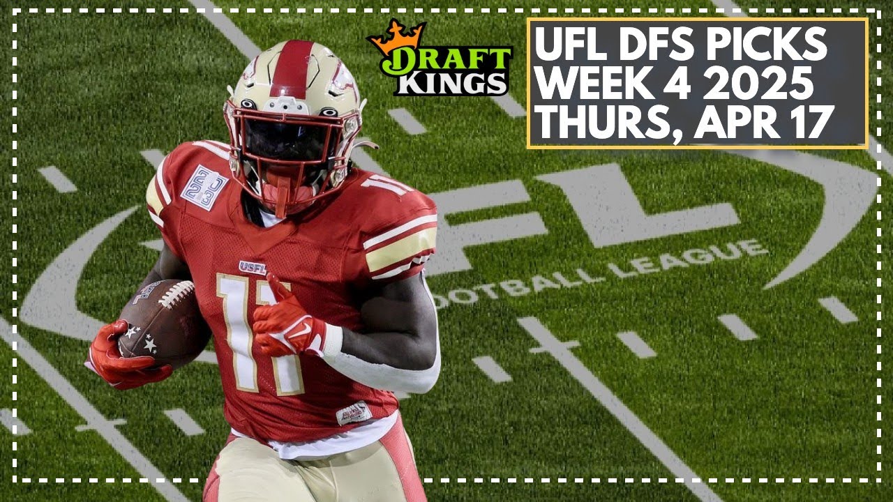 UFL DFS Picks: Week 4 2025 Main Slate - Top Picks for DraftKings
