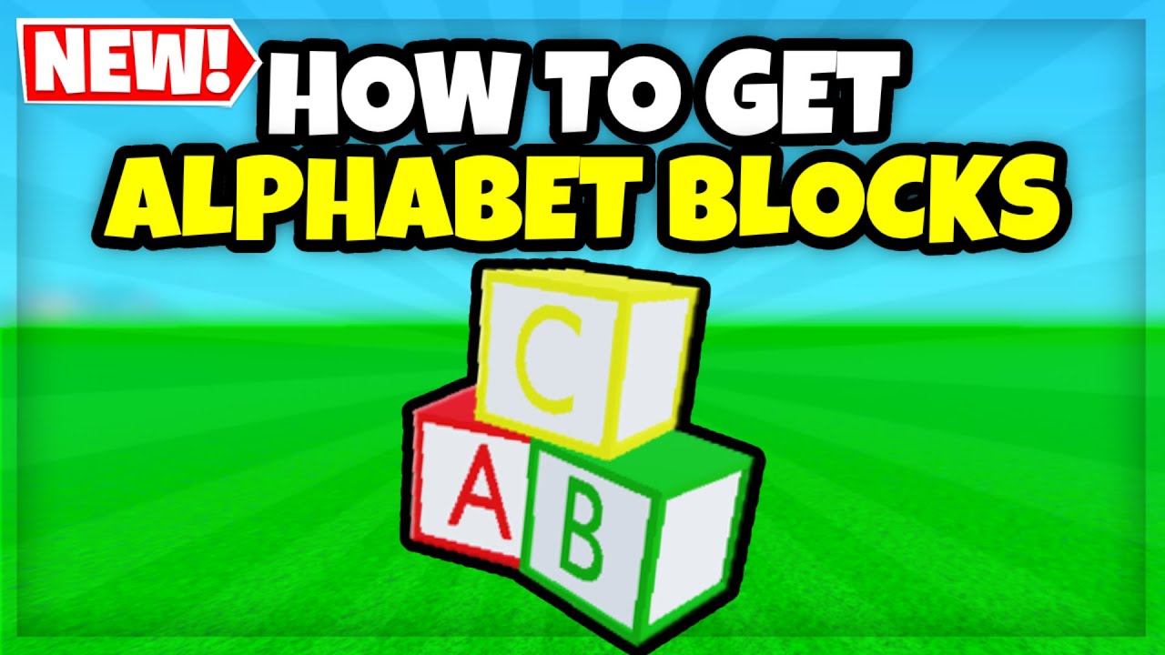 [FREE LIMITED UGC] How to get Alphabet Blocks (ROBLOX)