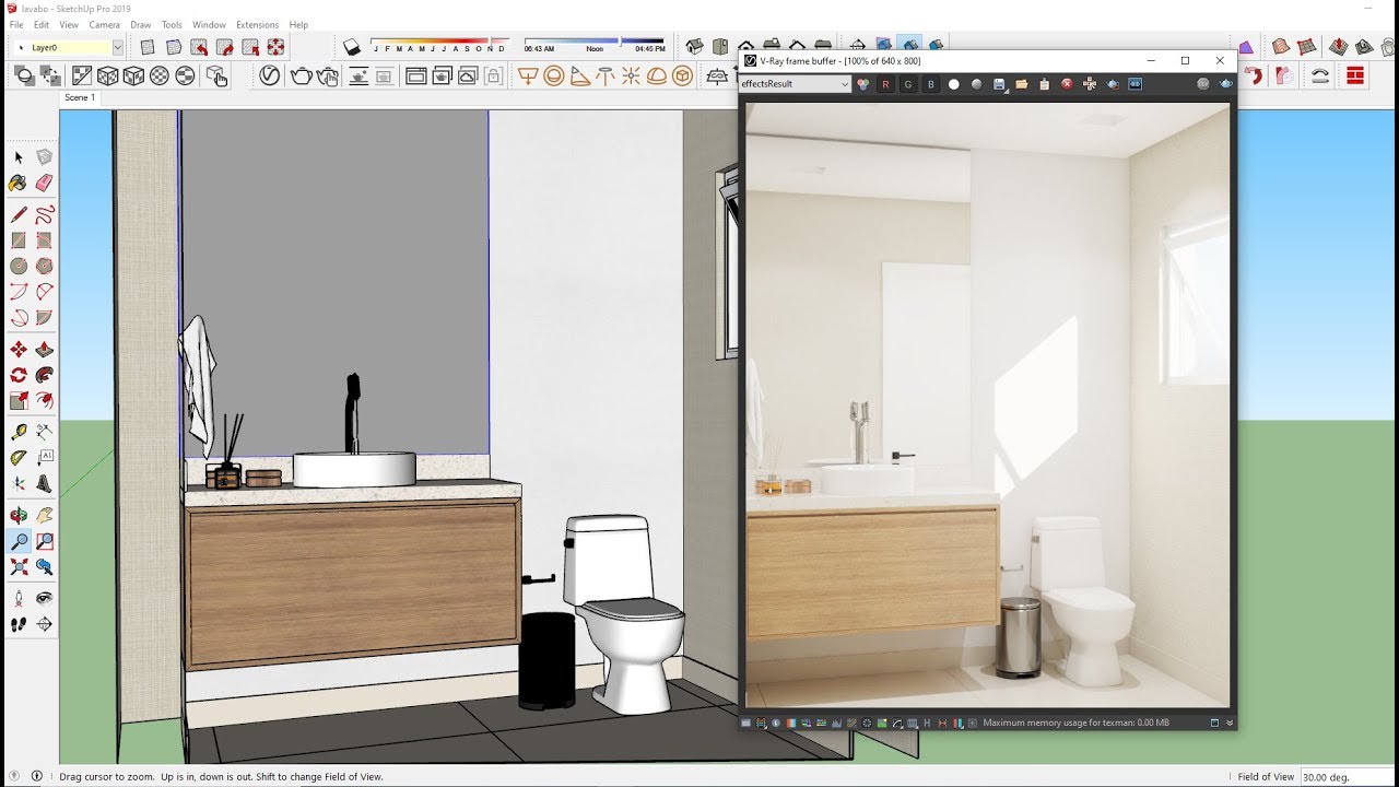 Como renderizar ambientes pequenos com Vray