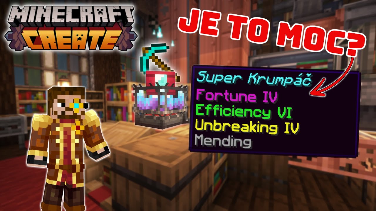 Získal jsem NEMOŽNÉ ENCHANTY v Minecraft Create mod! [#12]