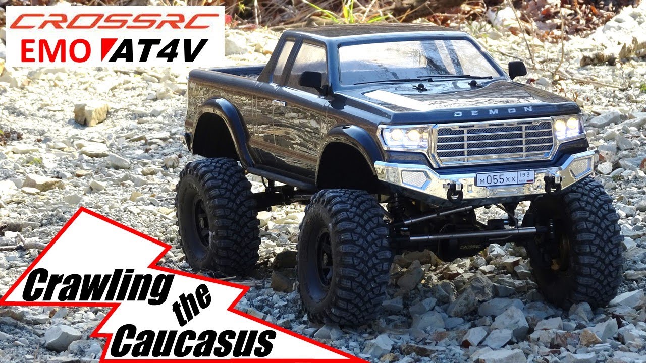 Cross-RC EMO AT4V Pick-up Truck 1:10 Scale RC Crawler - Crawling the Caucasus - RC Driving Adventure