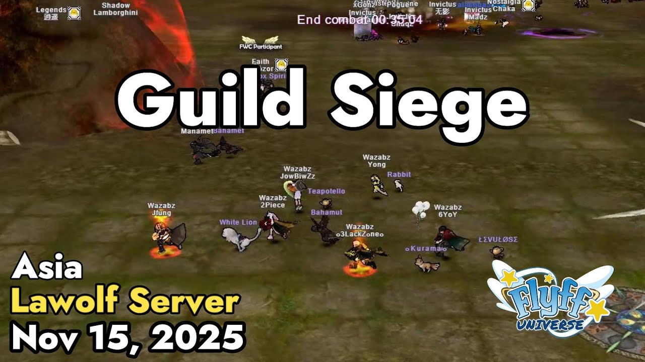 Guild Siege (Lawolf Server) November 15, 2025 | Flyff Universe