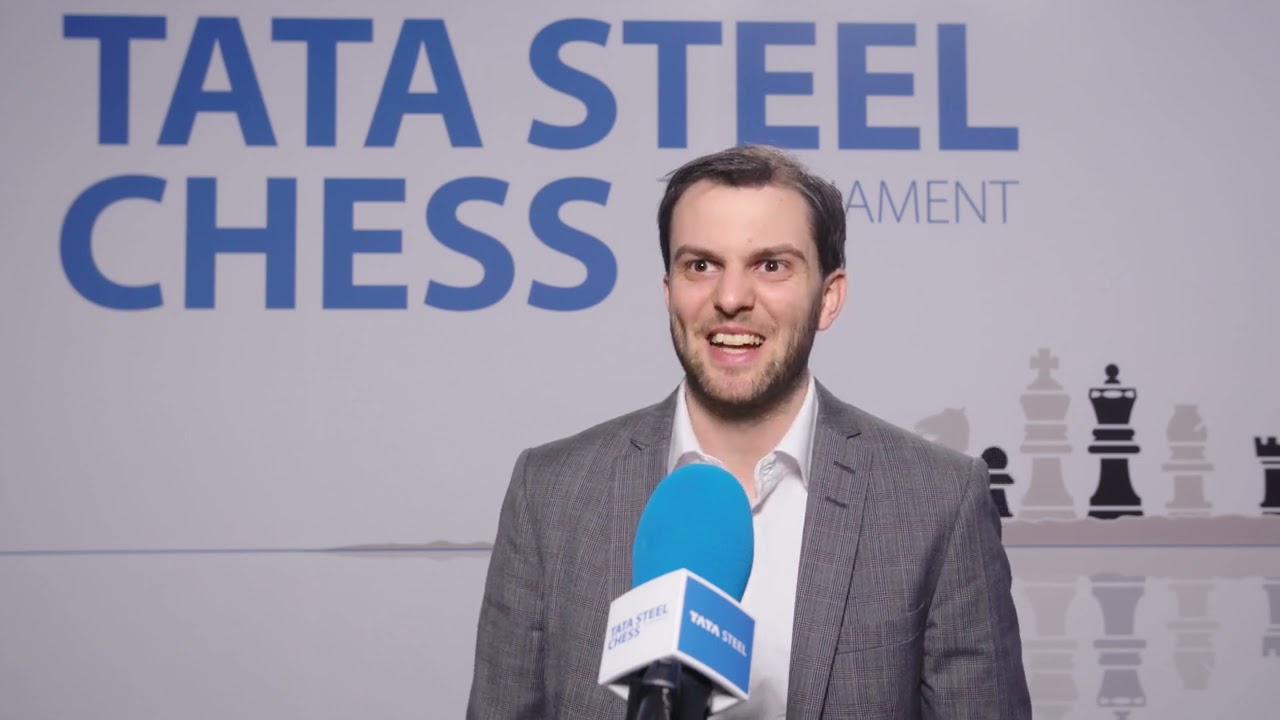 Nils Grandelius happy with the draw against Magnus Carlsen