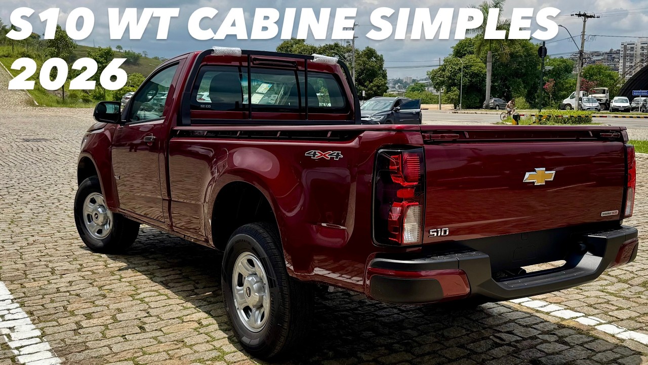 AVALIAÇÃO CHEVROLET S10 WT CABINE SIMPLES 2026 - EM DETALHES!! 