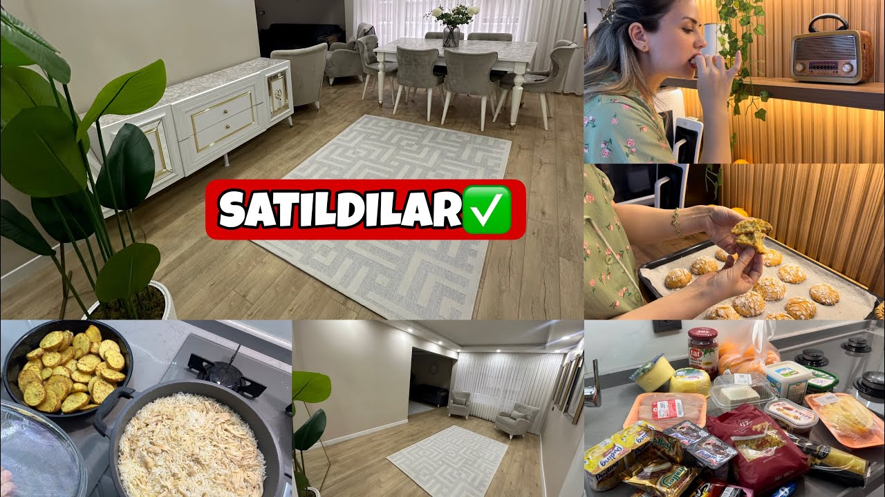 ALMAYA GELDİLER❌CANIM PORTAKALLI KURABİYE ÇEKERSE🥰MENÜDE TAVUKLU PİLAV FIRINDA PATATES😋ALIŞVERİŞİM😊
