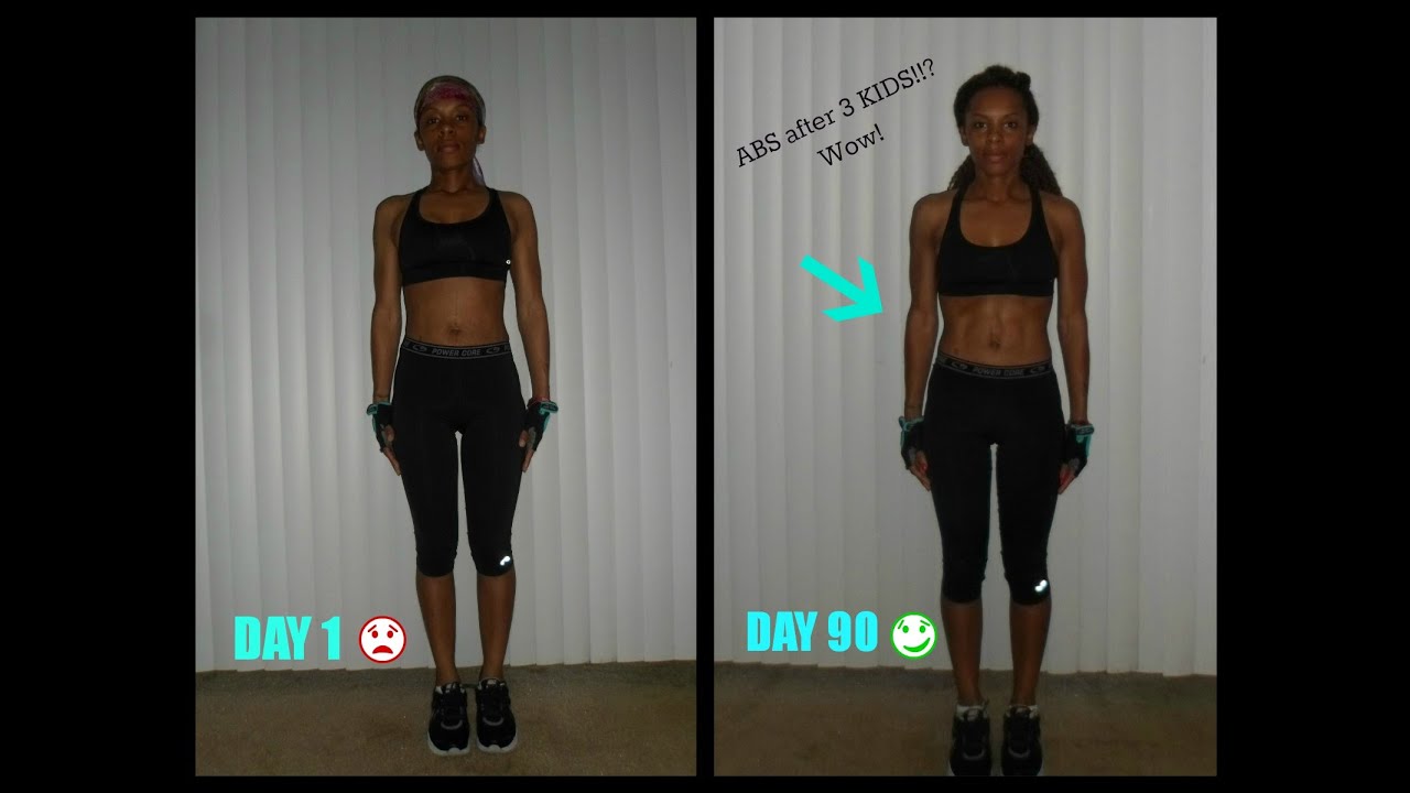 Abs after 3 KIDS AMAZING Les Mills Pump Results!