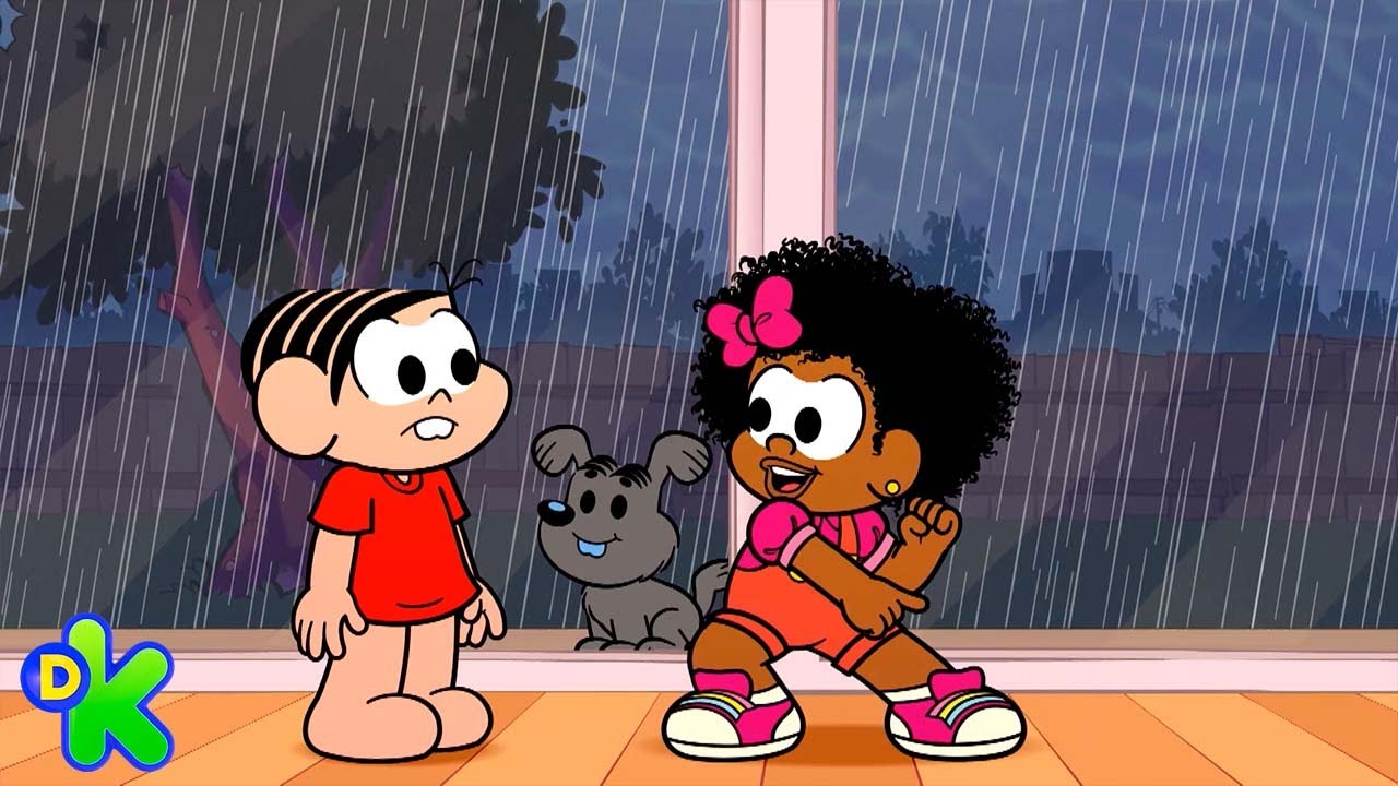 Tentando colocar o cachorrinho da Mônica pra dentro | Turma da Mônica | Discovery Kids Brasil