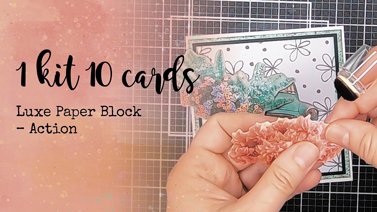1 Kit 10 Cards – Luxe Paper Block from Action