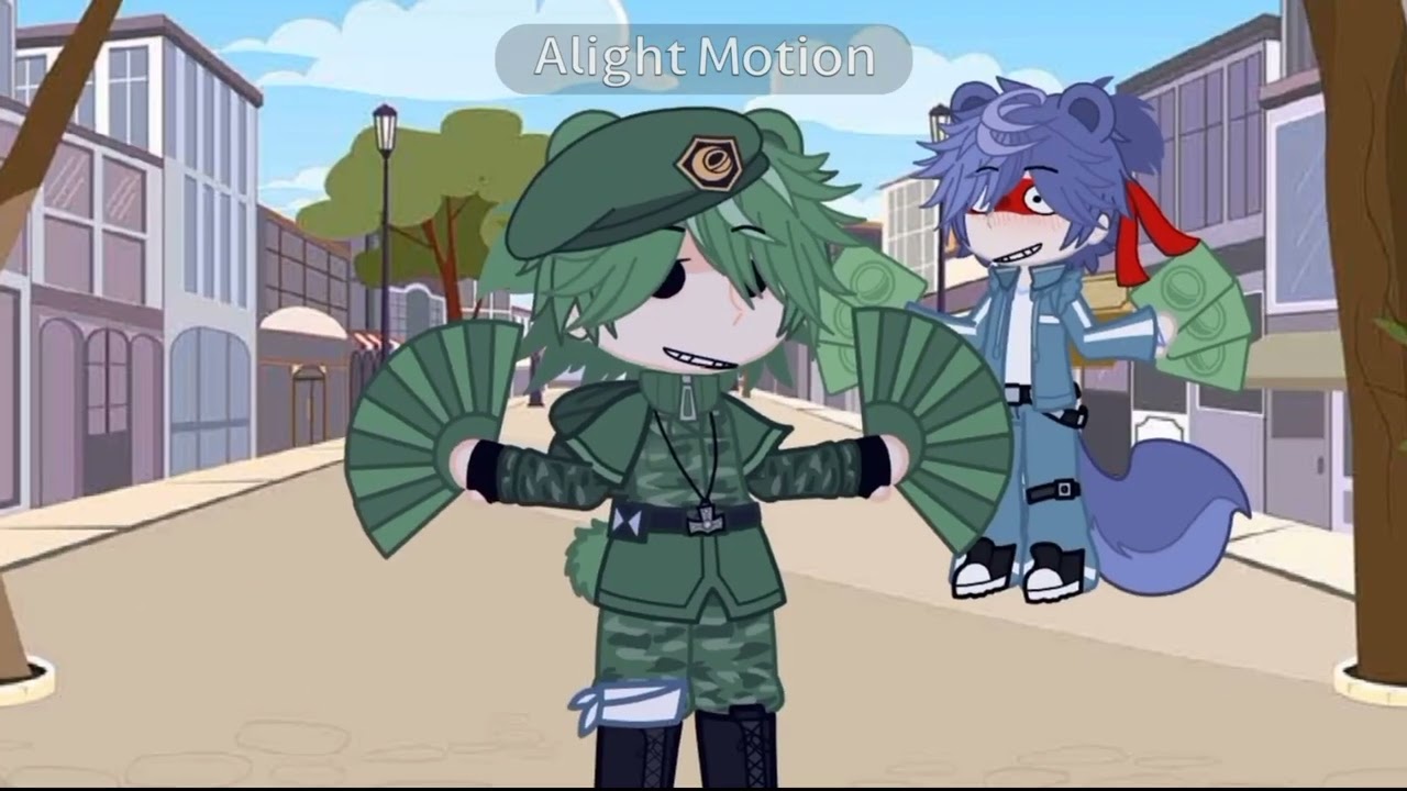 happy three friends:D Flaky,Flippy,splendid;D gacha club