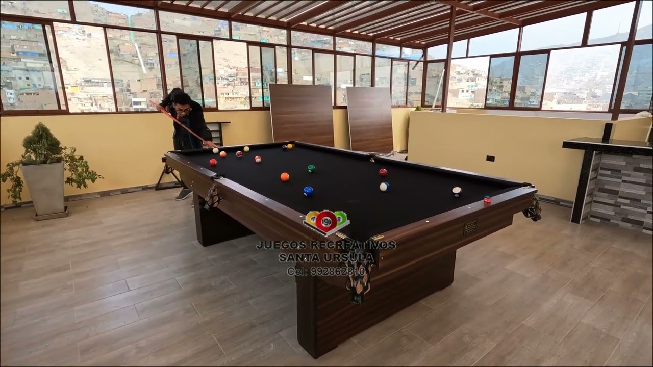 MESA DE BILLAR MODELO AMERICANO CONVERTIBLE A PING PONG 2 EN 1