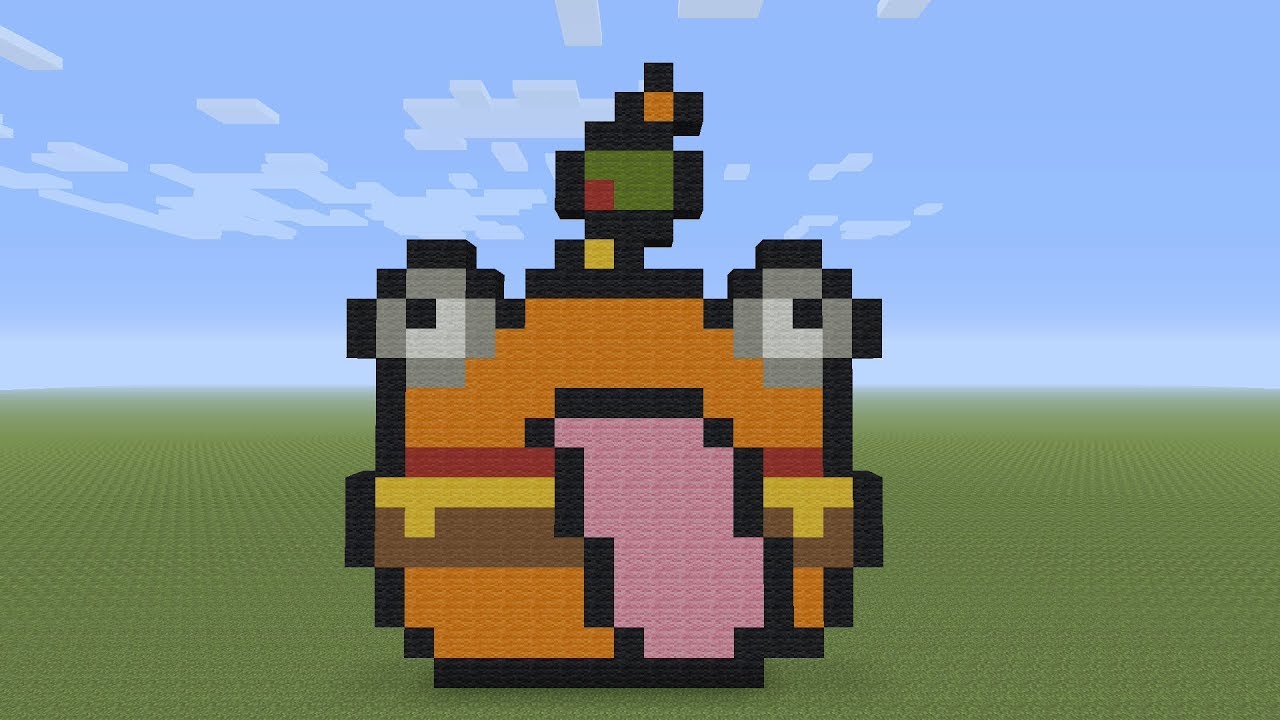 Minecraft Pixel Art - Fortnite Durr Burger