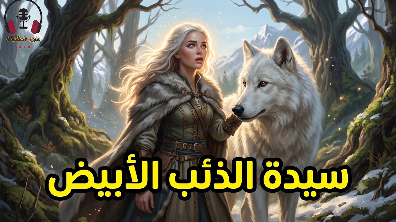 قصة سيدة الذئب الأبيض، من القصص الخيالية المشوقة قبل النوم، ضع السماعات واستمع، سوق الحكايات والقصص