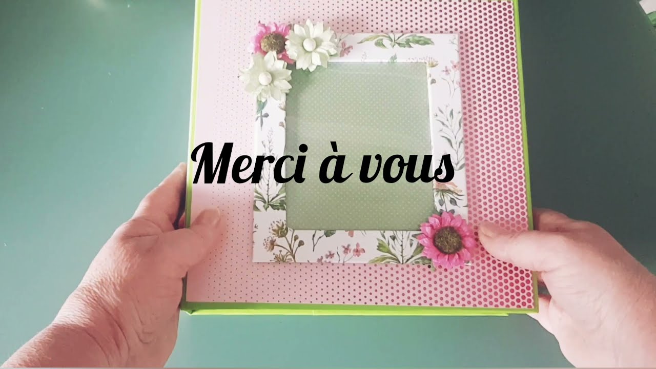 Album popup vintage floral bloc action #scrapbooking #tuto #tutoriel #popup