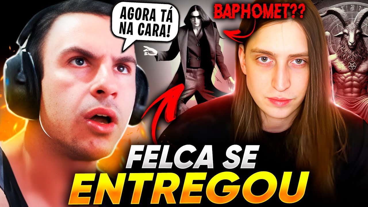 SUPER XANDÃO REAGINDO a FELCA POSA COMO BAPHOMET em ENSAIO CABALÍSTICO pós GLOBO!
