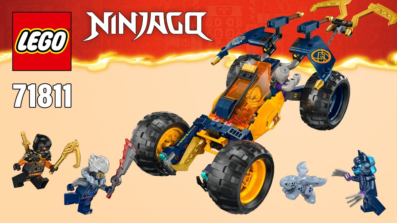 LEGO Ninjago Dragons Rising Arin's Ninja Off-Road Buggy Car (71811)[267 pcs] Building Instructions