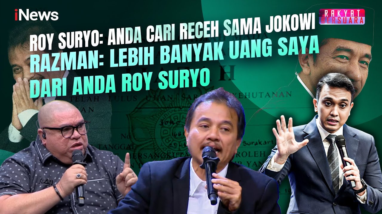 Dituding Razman Cari Receh Ketemu Jokowi, Razman: Saya Lebih Kaya dari Roy Suryo
