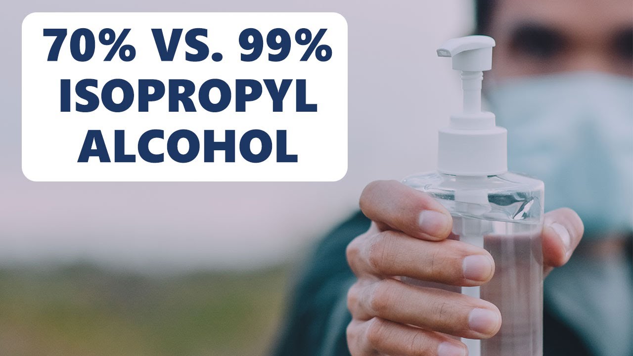 Why 70% Isopropyl Alcohol is More Effective than 99% Against Coronavirus