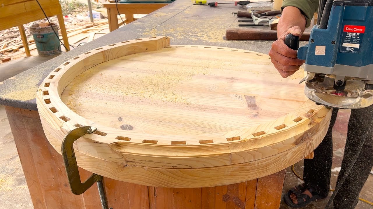 Woodworking Crafts Hands Always Creative Wonderful // Beautiful Wooden Unique Tea Table Design Ideas