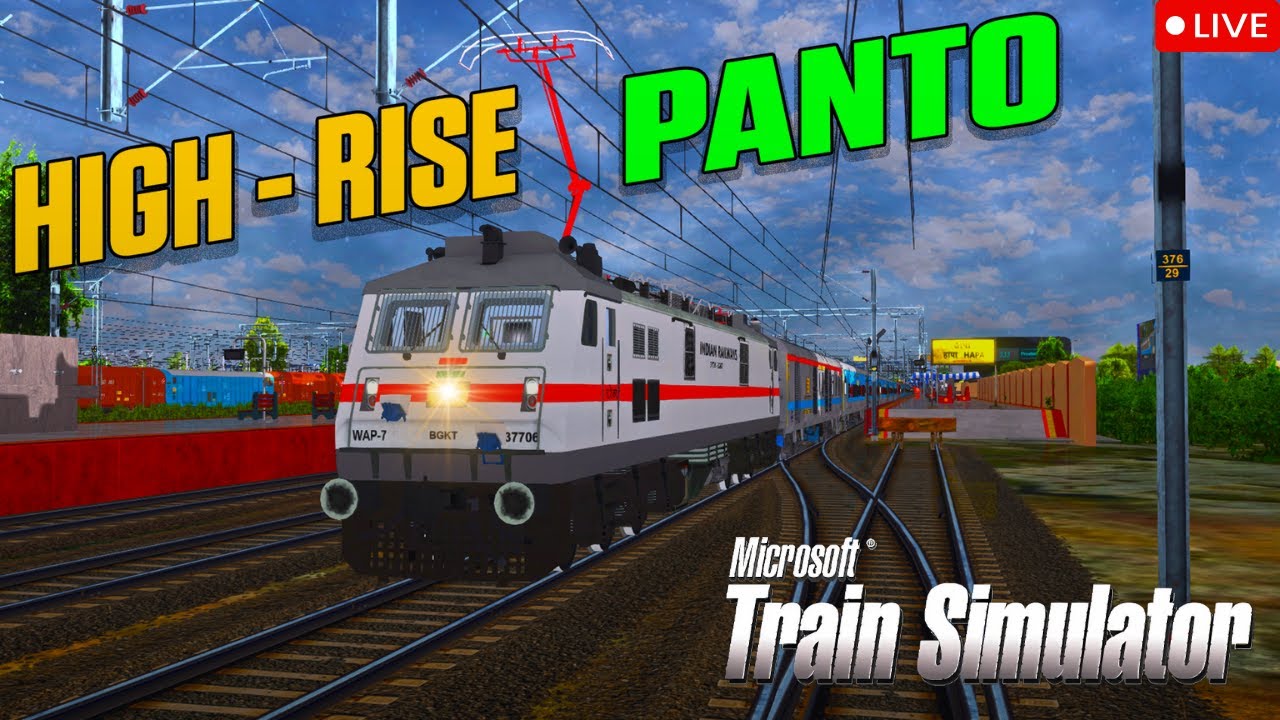 🔴LIVE |  High Rise Panto Action ⚡| 22960 Jamnagar – Vadodara Intercity | WHR V2 | MSTS IR