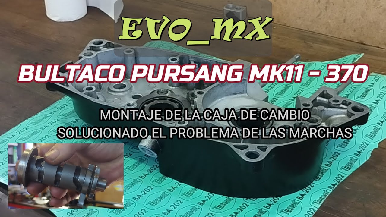 BULTACO MK11 370 MONTAJE CAJA DE CAMBIO - SOLUCIONADO EL FALLO QUE IMPEDÍA EL CAMBIO DE MARCHAS
