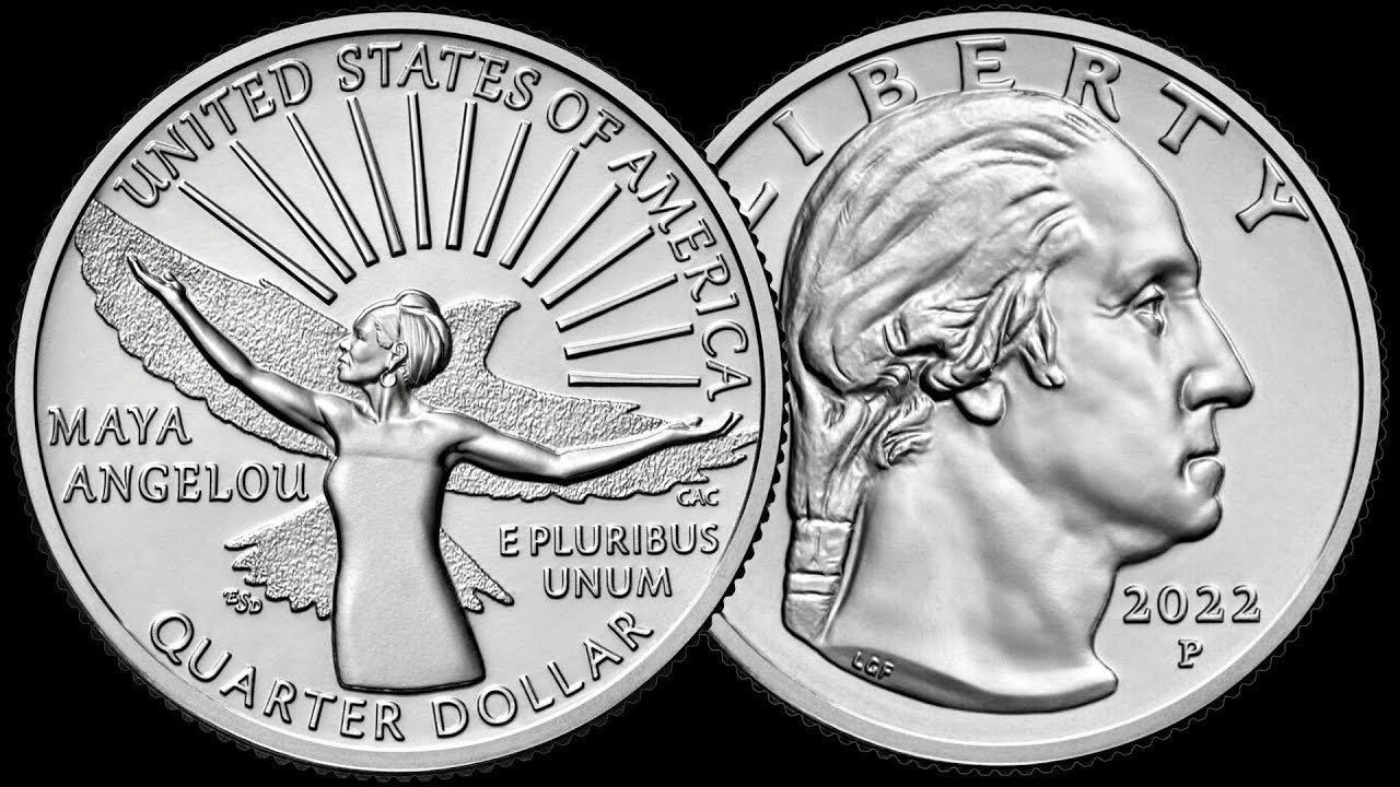 25 центов США  Майя Анжелу. Серия Американские женщины.