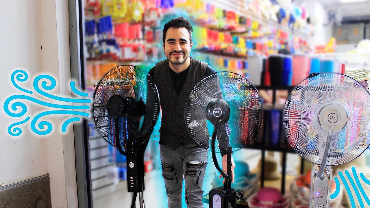 VENTILADORES NOVEDOSOS 💨 en Plaza Izazaga 89 | Solar | Recargable | Con Agua