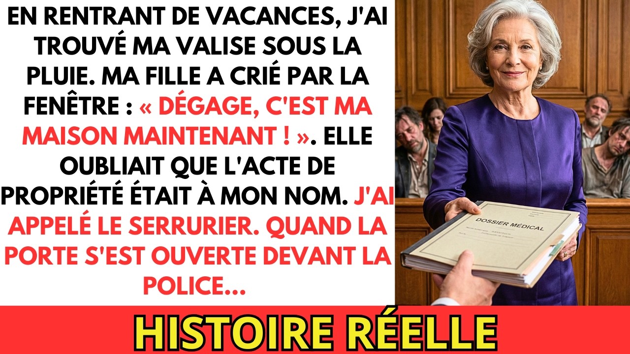 Ma valise était sur le trottoir. J'ai appelé le serrurier... C'est ma maison, pas la leur.
