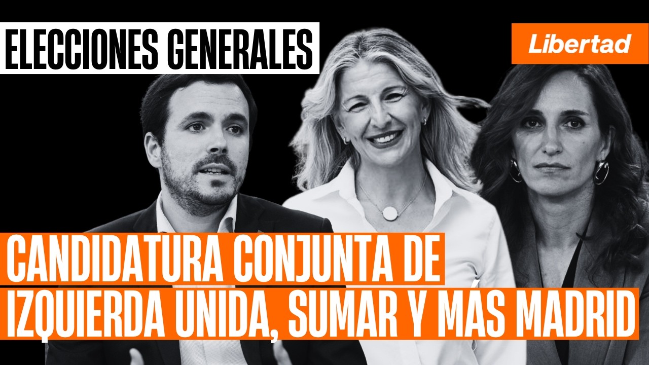 Izquierda Unida, Sumar y Más Madrid presentan candidatura conjunta para las próximas generales
