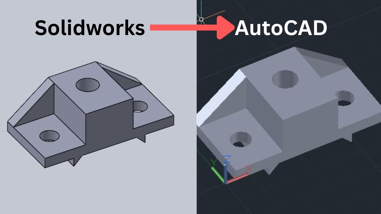 Convert SolidWorks 3D to AutoCAD 3D