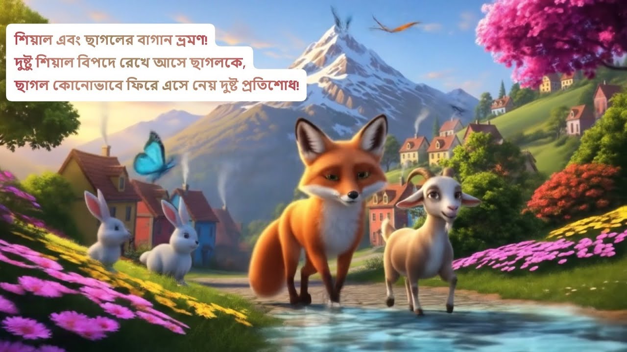 শিয়াল ও ছাগলের বাগান ভ্রমণের কবিতা ! Jungle TV Bangla – Fun, Stories & Learning for All!