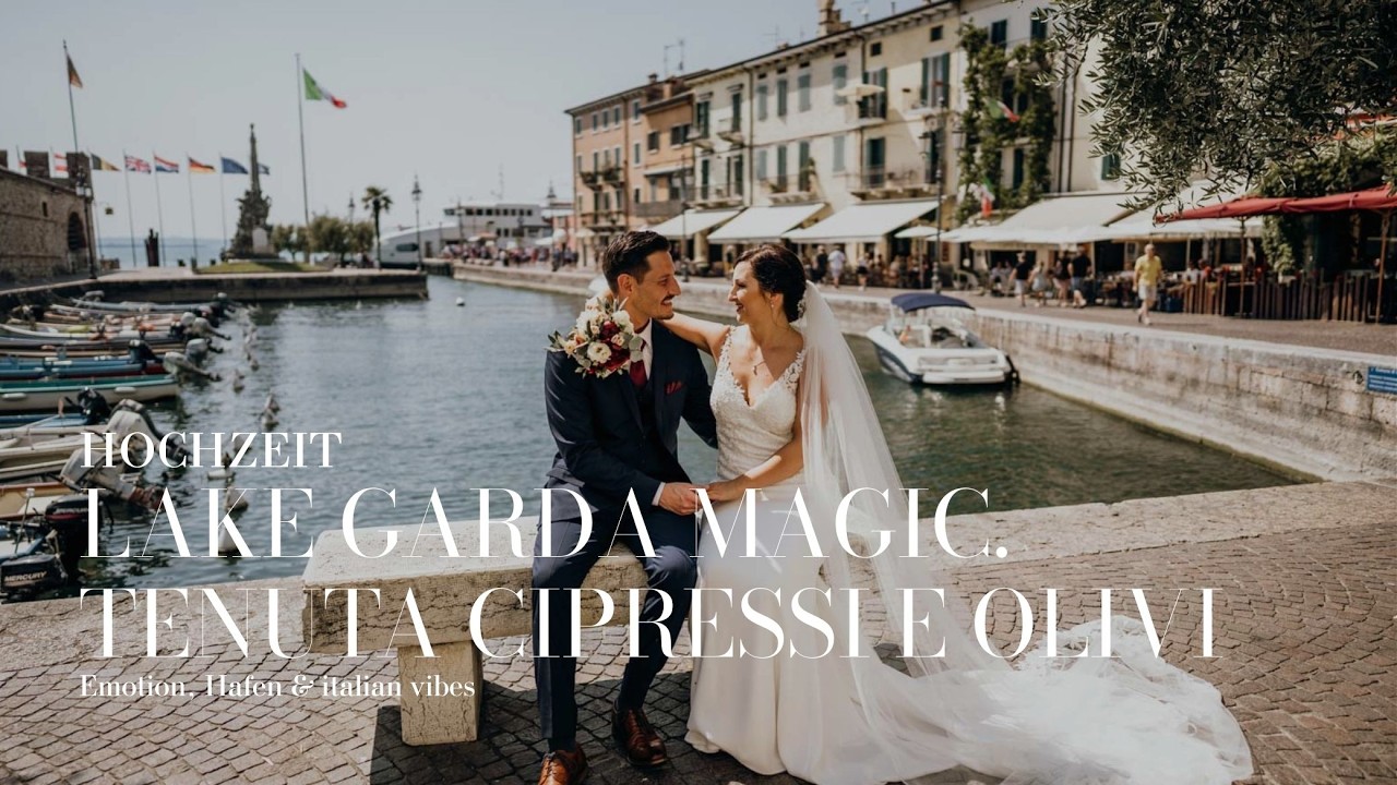 Cinematic Lazise Weddingstory | Gardasee Hochzeit in Tenuta Cipressi e Olivi by MOKATI Claudia Andy