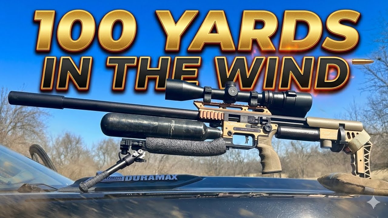 FX Impact M4 .22 Cal Air Rifle – 50 & 100 Yard Accuracy Test in WIND! (No Tuning)