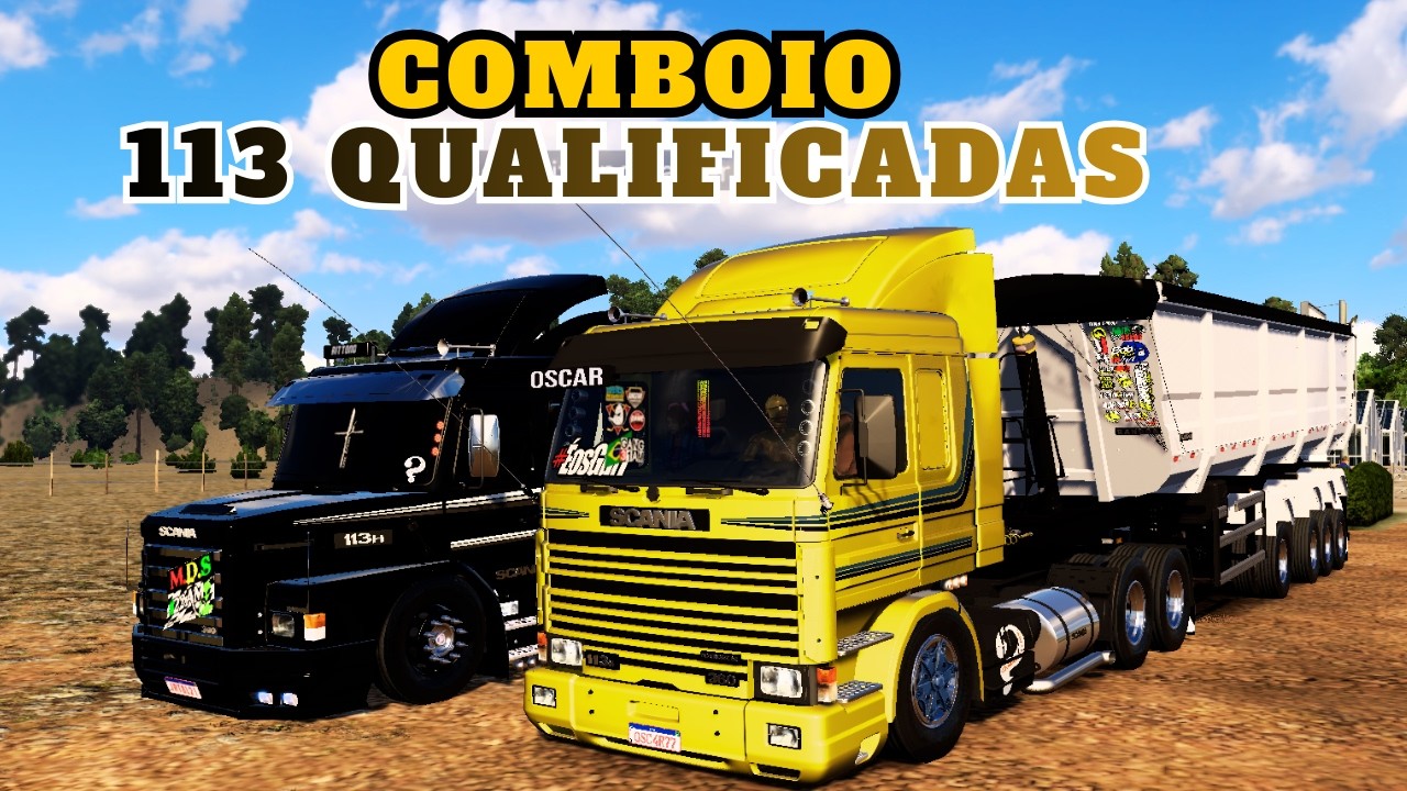 Comboio de 113 só qualificadas do ETS2