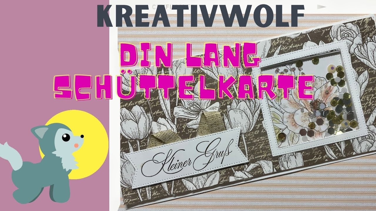 Sch&uuml;ttelkarte | Din Lang | vintage | schnell | DIY | Landhausrosen | Basics mit Pep | Stampin up