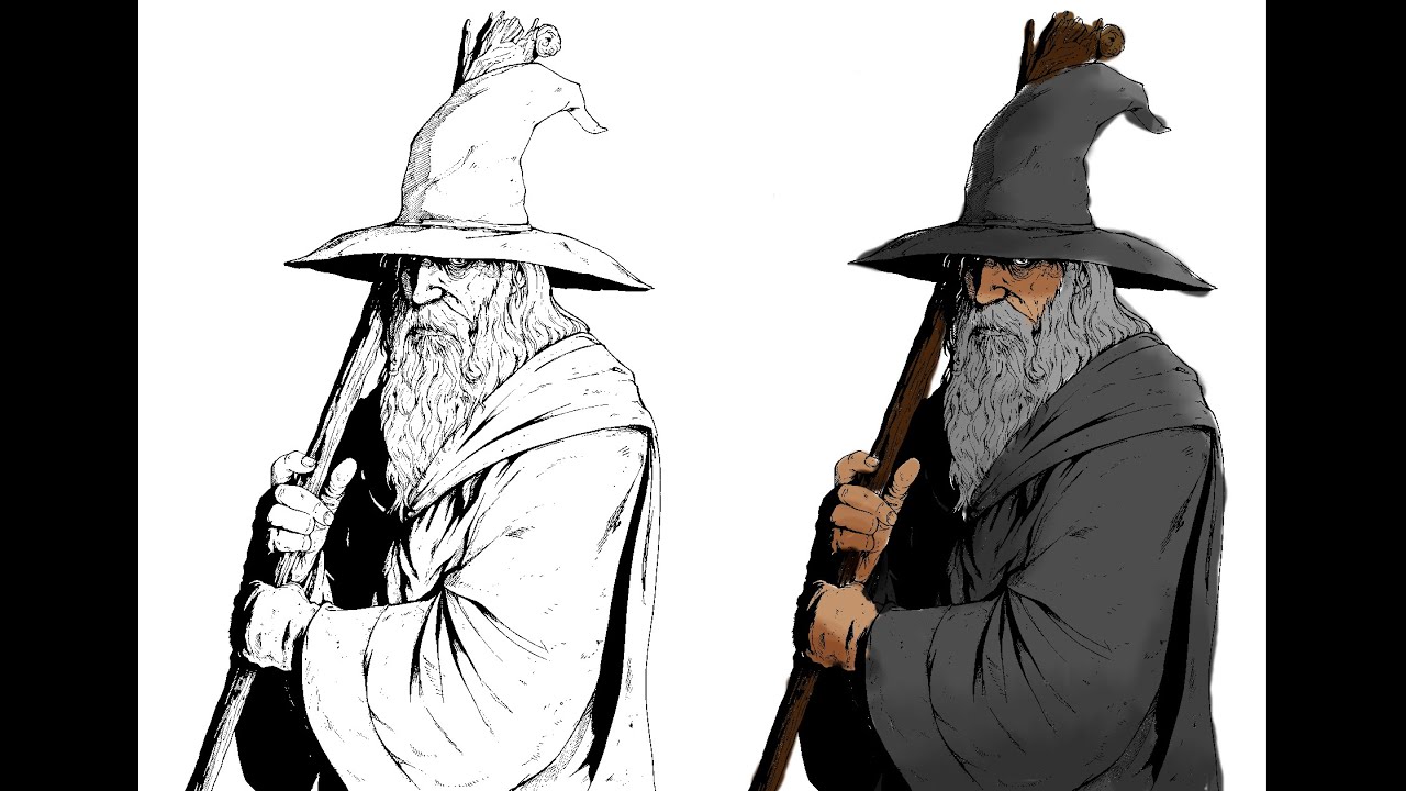 GIMP Tutorial - Colouring a Black and White Image