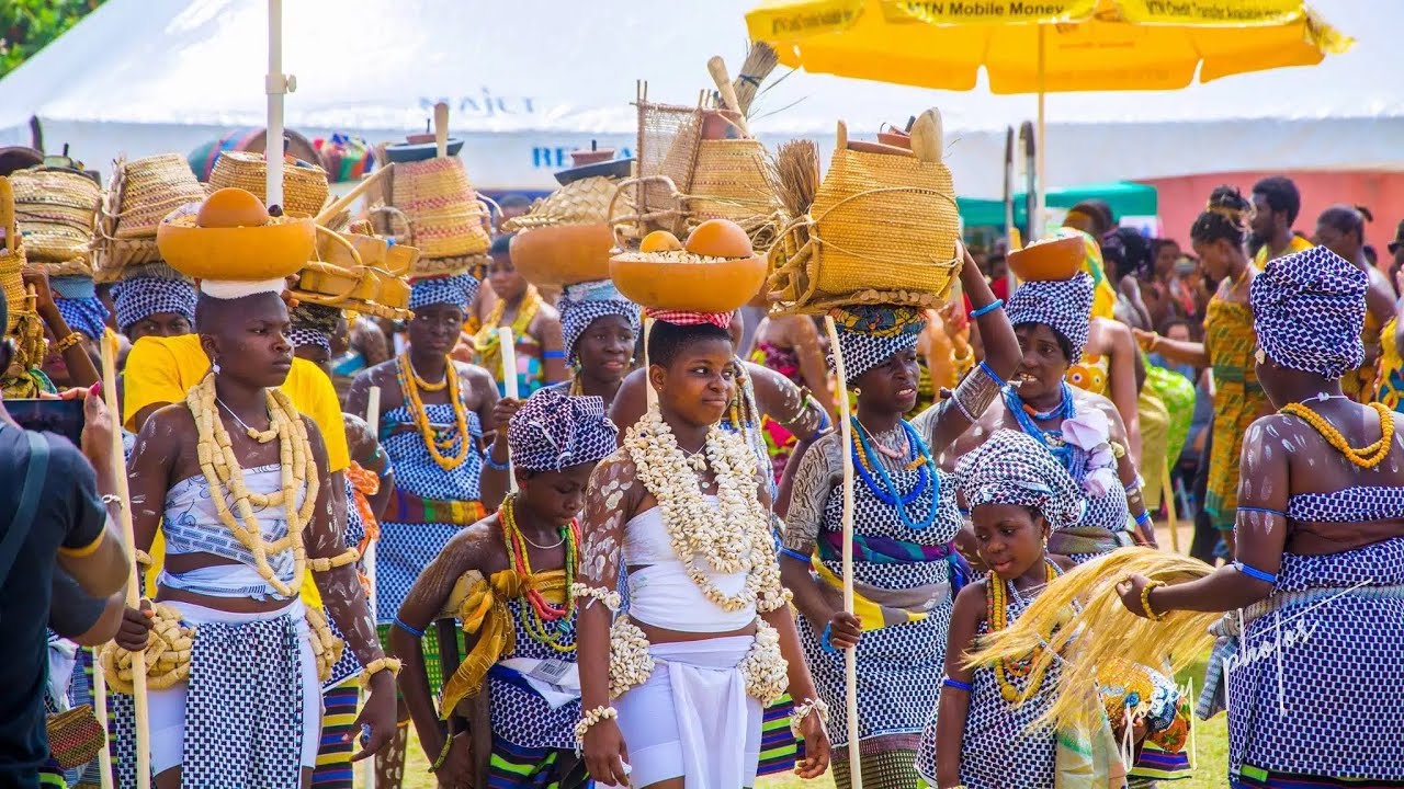 Beautiful Cultural Display From The Hogbetsotso Festival