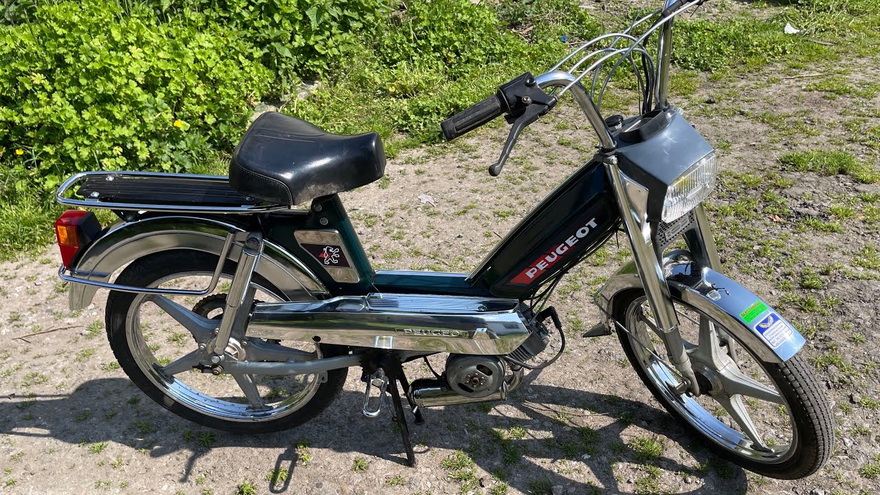 Présentation Peugeot 103 Mvl ￼ vert bouteille et Chrome  #mvl #mobylette #custom #peugeot #103 ￼