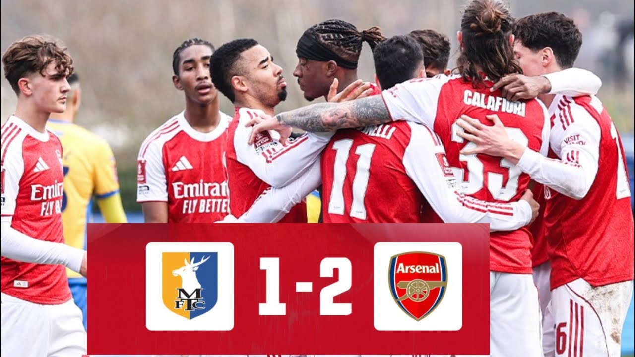 FT: Mansfield 1-2 Arsenal FA Cup